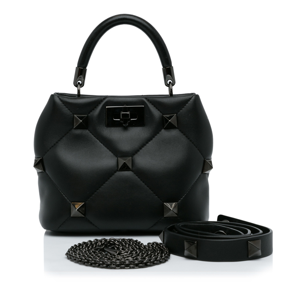 Pre-Loved Valentino Roman Stud Satchel - Picture 11 of 11